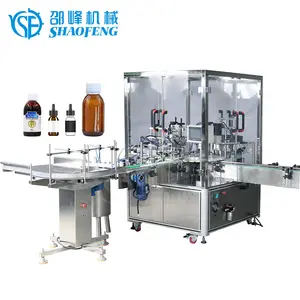 Automatic Medical Liquid Vial Ampoule Filler Capper Machine Nail Polish Solution 100-300ml Small Bottle Filling Capping Machine