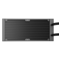 Refroidisseur de processeur PC Ruix 240 mm noir avec interface d'alimentation 3 broches, radiateur pour boîtier d'ordinateur DIY, couleur fixe