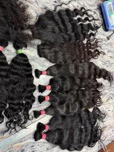 Cabello Humano Natural Ondulado de un Solo Donante, Cabello Virgen sin Procesar en Paquetes para Extensiones, Fabricación de Pelucas y Uso en Salones - Product Image 5