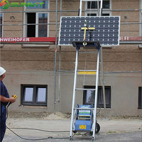10 mètres échelles pliantes cargaison pour la construction kit de panneau solaire électronique pliable plate-forme électrique ascenseur échelle ascenseur