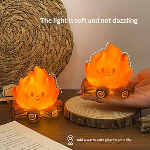 Cartoon bonfire <b>night</b> <b>light</b> LED electronic candle <b>light</b> bedroom bedside lamp decoration atmosphere <b>light</b> desktop decoration - Product Image 4