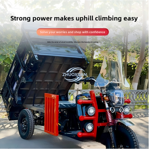 Heavy Duty Electric Dump Tricycle - 1000W-2000W Motor 30-50km/h for Construction/Material Handling - Product Image 5