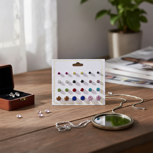 Vendita calda di tendenza di moda in acciaio inox Punk fatto a mano orecchini pendenti luna croce strass per ragazze all'ingrosso disponibile - Product Image 3