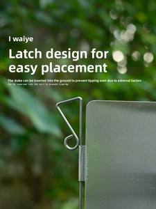 Protector de Estufa Plegable de Aluminio para Exteriores, Deflector de Viento, Pantalla Protectora para Camping - Product Image 4