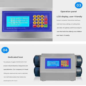 Machine de remplissage automatique quantitative à 4 têtes avec convoyeur pour boissons et jus - Product Image 2