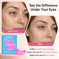 Patchs pour les yeux PDRN personnalisés avec logo client, collagène, lisse les rides, améliore la barrière cutanée, rend la peau éclatante