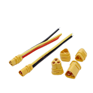 Conector <span class=keywords><strong>Macho</strong></span>-Hembra de Tres Núcleos con Cable MT30-M/F, <span class=keywords><strong>Enchufe</strong></span> Trifásico de Tres Polos para Modelo RC, Control Remoto, ESC, Batería Lipo - Product Image 1