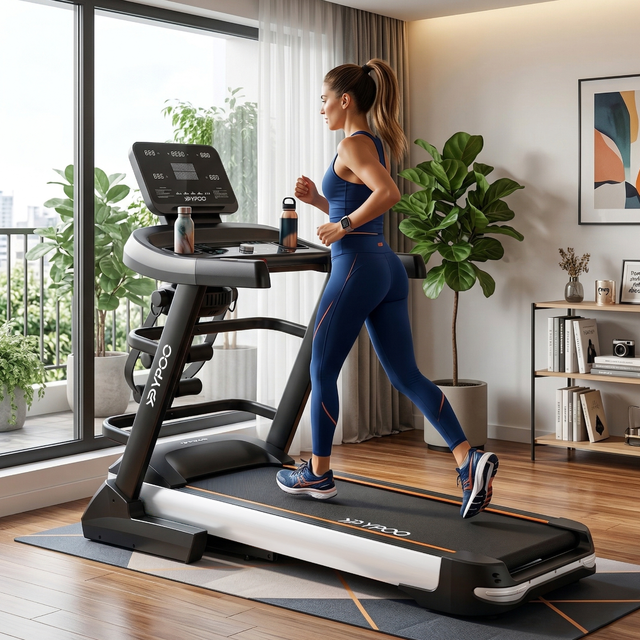 Hot Sale Professional Fitness Sports Exercise Running Machine Foldable Treadmill With LED Screen