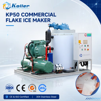 Machine à glace commerciale de taille moyenne, machine à glace pilée pour la viande et le poisson
