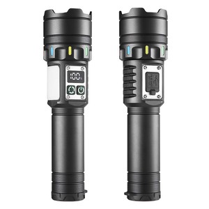 Zoom Flashlight 1000M Beam Distance <b>Rechargeable</b> Led <b>Torch</b> With Type C Charging And Digital Display For Outdoor Use - Product Image 3