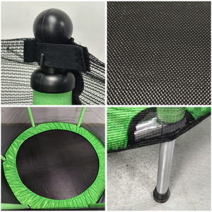 Trampolín de Acero Zoshine de 55 Pulgadas, Mini, Unisex, para Uso en Interiores, con Red de Seguridad y Espuma Plástica Rosa, para Niños, para Hacer Ejercicio en Casa - Product Image 5