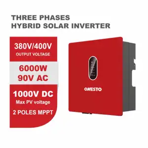 Onesto 5kw 6kw 8kw 10kw inversor solar híbrido com função paralela inversor solar trifásico