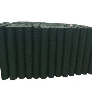 Malla de alambre recubierta de PVC negro Rollo de valla de malla de alambre soldado de vinilo verde para cercado de jardín Rollo de malla de alambre de pollo - Product Image 1