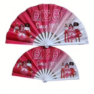 Ventilador Plegable de Mano de Plástico y Nailon Personalizado al por Mayor para Publicidad, Bodas y Manualidades - Product Image 4