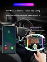 Auto-Ladegerät für MP3-Player 5.0 Verlustfreier Musik-FM-Transmitter Freisprecheinrichtung Zigarettenanzünder Multifunktionales Schnellladegerät