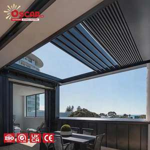 Gazebo Redondo para Patio con Doble Techo y Diseño Clásico Moderno, Mosquitera de 35 Metros, Pérgola Retráctil para Jardín, Bodas y Campamentos - Product Image 1