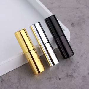 Grosir 10ml emas dan perak hitam parfum semprot botol kaca kosmetik cair <span class=keywords><strong>Nebulizer</strong></span> wadah Mini sampel botol parfum - Product Image 4