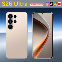 Smartphone S26 Ultra 5G Android 15 Écran LCD HD 7,3 pouces 120Hz 16 Go de RAM 1 To de ROM Appareil photo 108 MP Batterie 8000 mAh