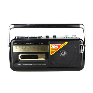 เครื่องบันทึกเสียงแบบพกพาสไตล์เรโทร วิทยุ AM FM SW บลูทูธ USB TF การ์ด กำลังขับ 20 วัตต์ สำหรับใช้ในบ้าน นอกบ้าน และการเดินทาง ลำโพงสเตอริโอแบบพกพา - Product Image 6