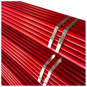 홈이 있는 6 인치 DN150 mm 적색 코팅 ERW 아연 도금 소방 파이프 용접 서비스 처리 - Product Image 6