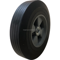 6x1.5 pouces 8x2.5 pneus remplaçables de camion à main solide sans plat 6 "X 1.5" caoutchouc avec roulement à billes roues de roulette de chariot à main