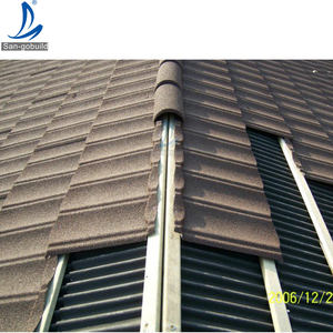 Afrika farbige sand beschichtete Aluminium Wellpappe Dach platte Backstein rot Farbe Feuchtigkeit beständig für Haus - Product Image 6