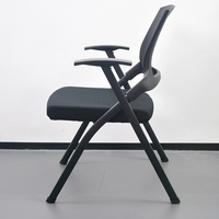 Chaise de conférence pliable, chaise de formation moderne, chaise de réunion, chaise de visiteur, chaise d'attente, chaise de bureau