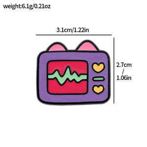 Custom Syringe ECG Monitor Medical Rabbit Enamel <b>Pin</b> Alloy Brooch Nurse Student <b>Backpack</b> Hat Decorative Accessory Gift - Product Image 6