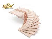 Bâtonnets de crème glacée et de sucettes glacées en bois de bouleau jetables, écologiques, de qualité alimentaire, 114x10x2mm