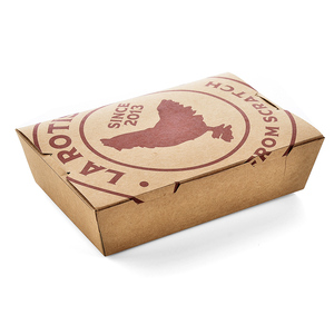 Disposable Kraft food packaging box, paper lunch box