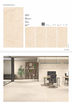 Azulejos de Porcelana de 800x1600mm con Diseño de Ladrillo Refractario para Pisos y Paredes, Ideales para Exteriores, Baños, Vestíbulos, Villas y Supermercados