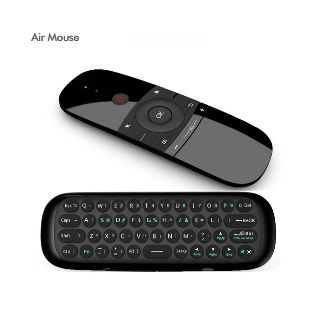 Custom OEM Manufacturing W1 Air Mouse 2.4G Wireless Keyboard Mouse With Gyro Sensing Games Remote Control for TV Box