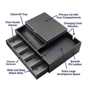 Plateau <span class=keywords><strong>de</strong></span> rangement <span class=keywords><strong>de</strong></span> luxe créatif en cuir pour homme, organisateur <span class=keywords><strong>de</strong></span> clés et montres, boîte à bijoux, plateau <span class=keywords><strong>de</strong></span> chevet - Product Image 3