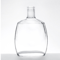 Bouteille d'alcool vide transparente personnalisée pour spiritueux classiques (Vodka, Gin, Rhum, Tequila, Whisky, Brandy) – 200ml, 375ml, 500ml, 750ml