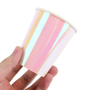 Gobelet en papier à paroi simple, biodégradable, écologique, de qualité alimentaire, avec impression de logo personnalisée, pour les fêtes, les bars, les boissons froides - Product Image 2