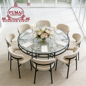 Chaise de banquet nordique rembourrée avec structure en aluminium - Product Image 5