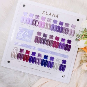 Ensemble de vernis à ongles en gel UV violet lavande 24 couleurs avec nuancier, vente en gros, salon, bricolage, nail art - Product Image 2