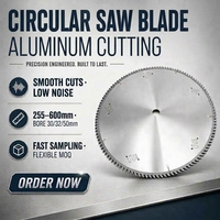 Lame de scie TCT silencieuse de qualité industrielle 75Cr1, revêtement CrN, soudée au laser, 500 mm, alésage 30 mm, 120 dents, sans bavures, pour aluminium, PVC, acier, double usage