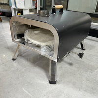 Four à pizza moderne d'extérieur de 12 pouces, à granulés de bois, en acier inoxydable, avec pierre rotative, pour les acheteurs professionnels
