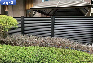 JHR Panneau de clôture de jardin en métal aluminium Ecrans de sécurité pour la confidentialité Louver Slating Gate Clôture décorative en aluminium - Product Image 4