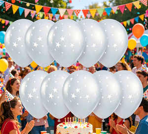 Party Love Elegant Party Decoration Balloon Transparent Star 12 Pcs Bag Party Decoration - Product Image 6