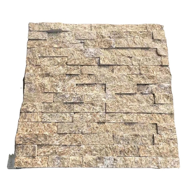 Exterior Natural Yellow  tiger Skin  Granite Stone Wall Cladding