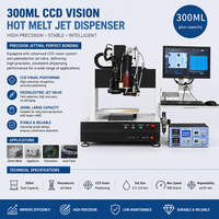 XYZ Glue Dispensing Robot Computer Program Customized Three Axis CCD Vision Camera Automatic Glue Dispensing Machine