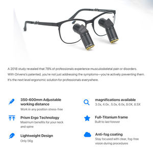 Kaca pembesar teropong, teropong pembesar Dental dengan kaca pembesar 4.0 perbesaran medis <span class=keywords><strong>4x</strong></span> Ergo TTL Denta lup - Product Image 4