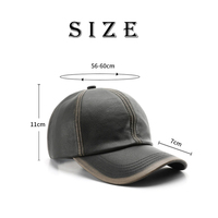 Gorras de Béisbol de Lujo para Hombre y Mujer, Gorras Deportivas sin Estructura, Gorras de Béisbol de Cuero Lisas