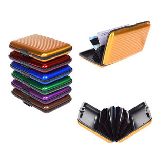 Aluminum Metal Business <b>Id</b> Credit Card Wallet Pouch Waterproof <b>Holder</b> Case for Men-Bicycle Bags & Boxes - Product Image 1