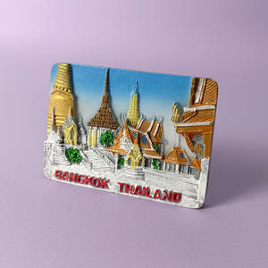 Aimants de réfrigérateur 3D personnalisés des villes <span class=keywords><strong>asiatiques</strong></span> - Thaïlande - Souvenir en résine en forme de logo transfrontalier - Product Image 6