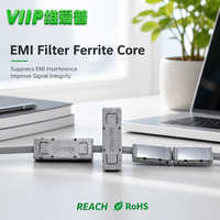 Solution EMC V18017FS avec perles magnétiques à clipser en ferrite divisée, boîtier noir, pour câbles d'alimentation et de données