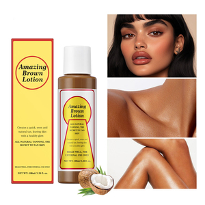 Meilleures ventes Émulsion corporelle autobronzante de grande capacité Formule organique hydratante à base de plantes Eau de bronzage imperméable - Product Image 2