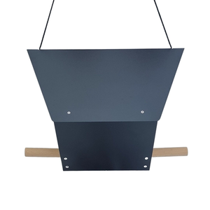 Mangeoire suspendue pour oiseaux JH-Mech 2,5 kg 35 x 30 x 29 cm avec perchoir, pas d'assemblage nécessaire, en acier carbone. - Product Image 5